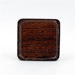 Square Shape Wenge Wood 雞翅木 Saucer For Tea Cup