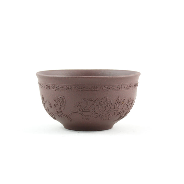 Yixing Clay Peony Flower Tea Cup
