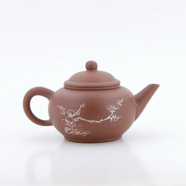 Yixing 1980's Flower and Poem Series Set of 4 Yixing Teapots - Mei Lan Zhu Qu (Plum, Magnolia, Bamboo, Chrysanthemum)