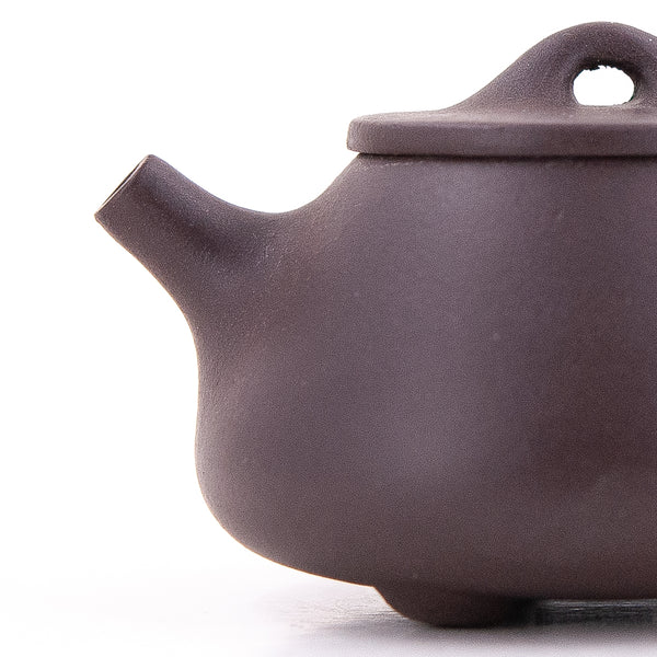 Yixing Three Knobs Shi Piao Shape Chinese Teapot