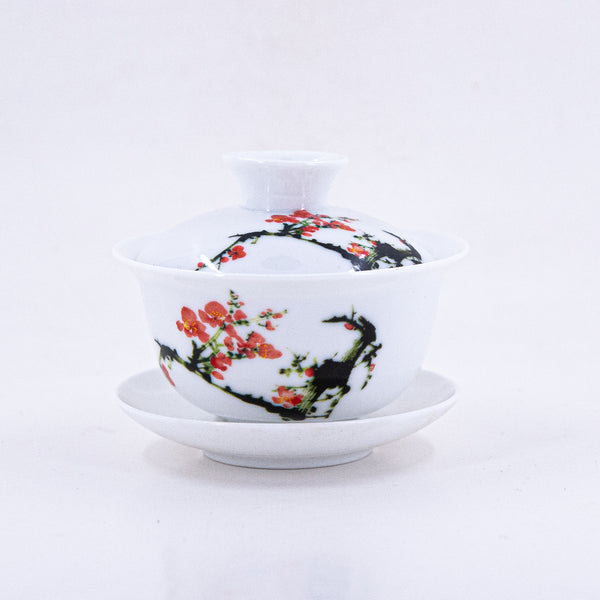 Porcelain Plum Blossom Gaiwan #3